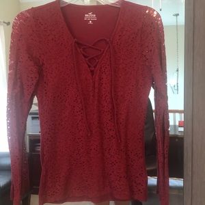 Hollister lace blouse